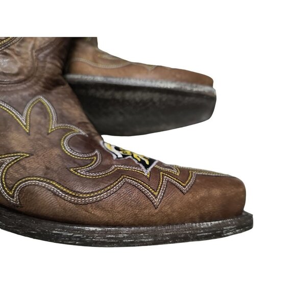 NCAA Appalachian State‎ Mountaineers Embroidered Distressed Men\'s Gameday Boots